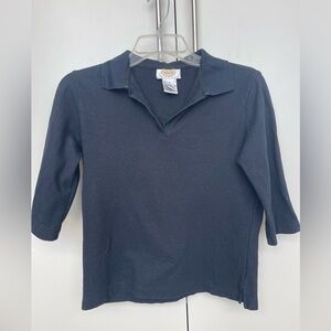 Talbots navy polo